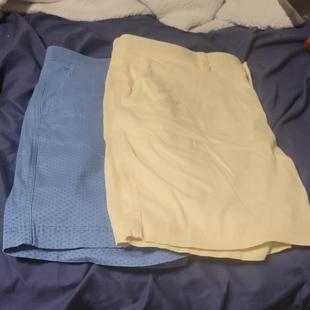 St. Johns Bay Blue and Yellow Shorts Set